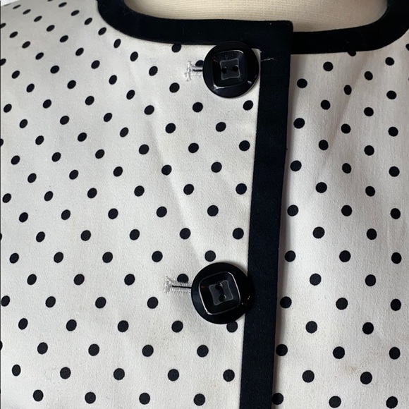 Tahiri Levine white and black polka dot blazer - Picture 4 of 10